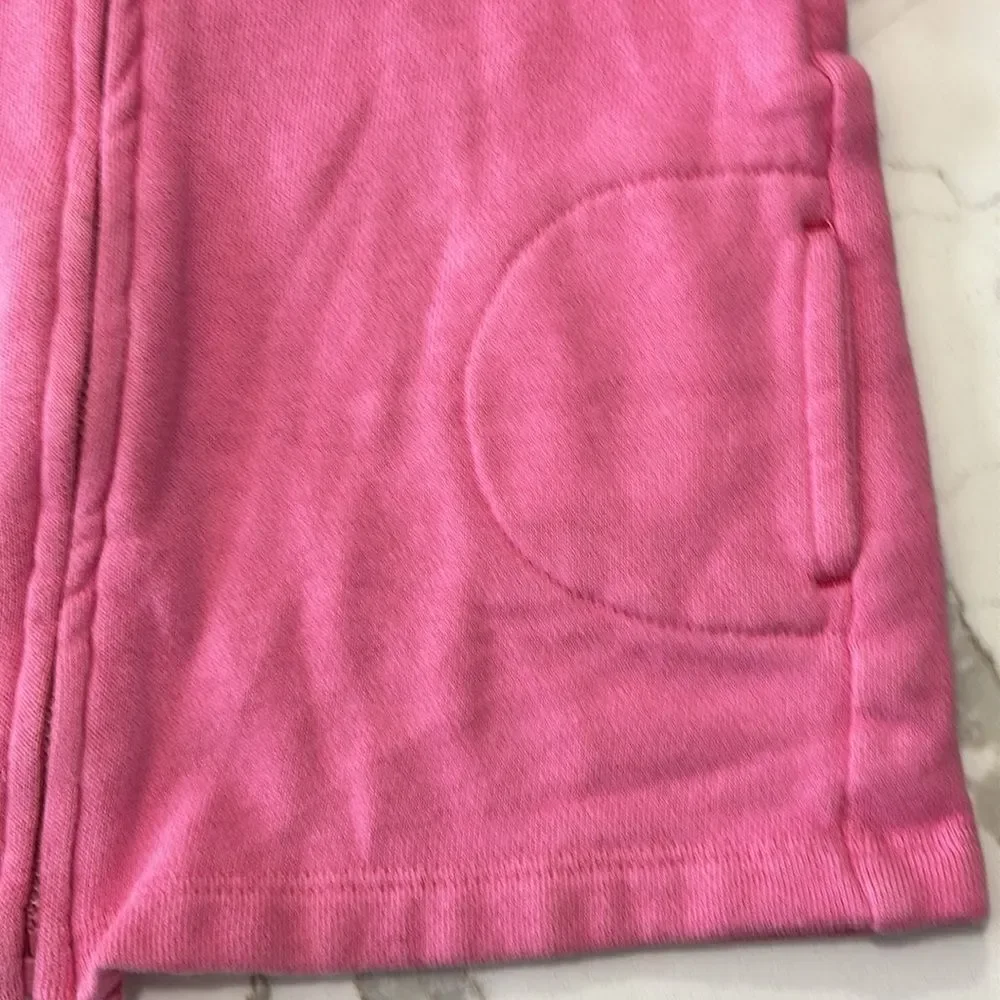 Old Navy Girls Pink Hoodie Sweatshirt Jacket Flowers Embroidery Size 18-24M